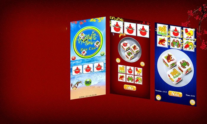 chơi bầu cua trên điện thoại